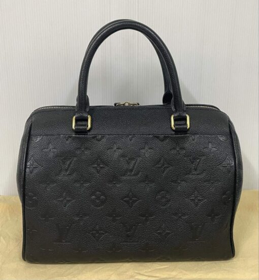 Louis Vuitton Monogram Black Empreinte Speedy 25 Bandouliere 4