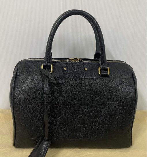 Louis Vuitton Monogram Black Empreinte Speedy 25 Bandouliere 3