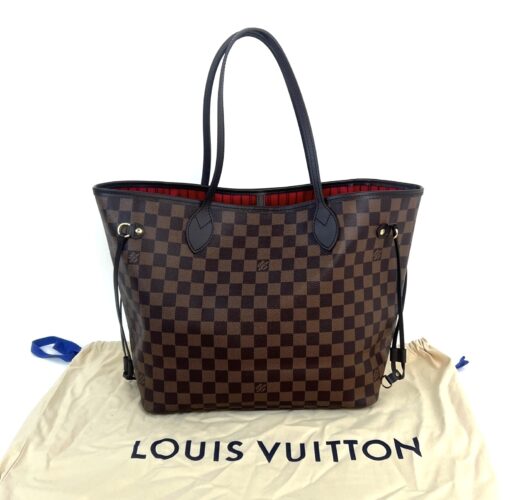 Louis Vuitton Neverfull Damier Ebene MM Cerise Red 3