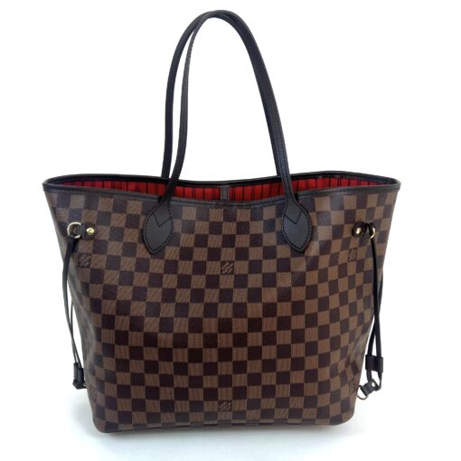 Louis Vuitton Neverfull Damier Ebene MM Cerise Red