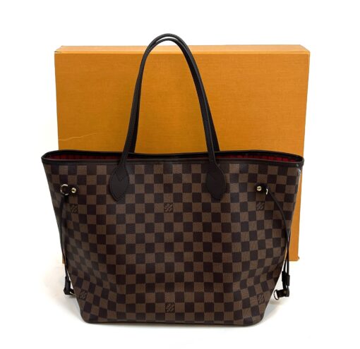 Louis Vuitton Neverfull Damier Ebene MM Cerise Red 4