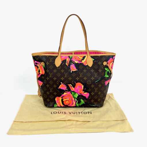 Louis Vuitton Stephen Sprouse Roses Monogram Neverfull MM - Image 7