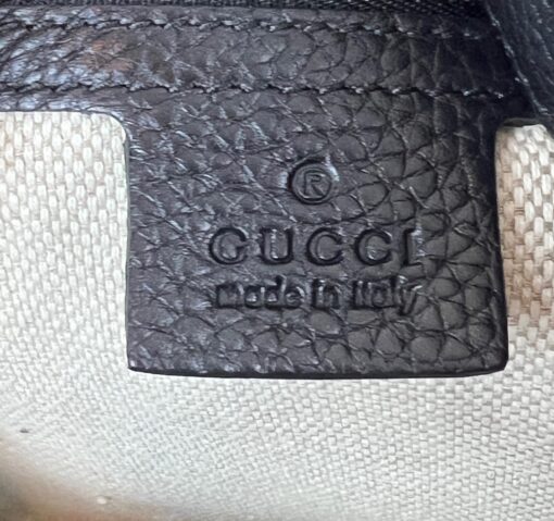 Gucci Pebbled Calfskin Large Soho Hobo Black 18