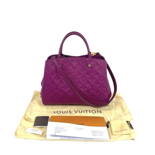 Louis Vuitton Empreinte Montaigne MM Grape Satchel 2