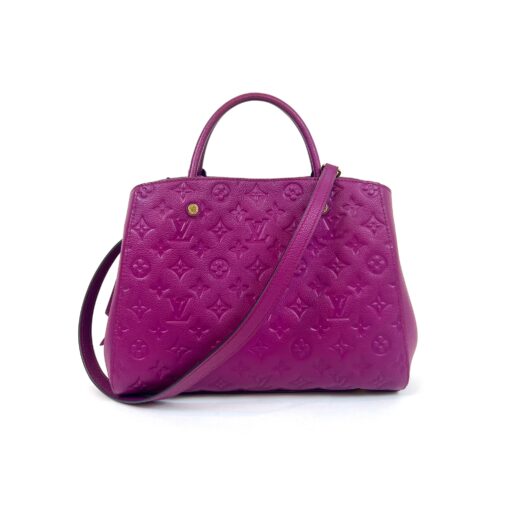 Louis Vuitton Empreinte Montaigne MM Grape Satchel