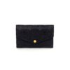 Louis Vuitton Black Empreinte Leather Compact Curieuse Wallet