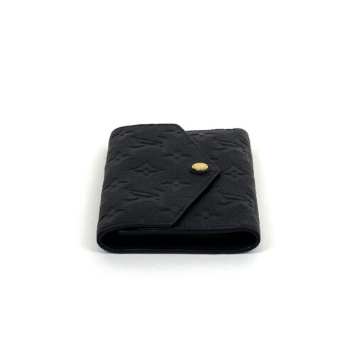 Louis Vuitton Black Empreinte Leather Compact Curieuse Wallet 6