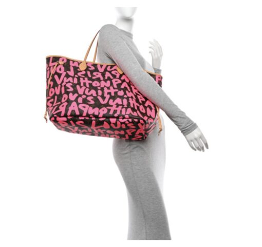 Louis Vuitton Monogram Graffiti Neverfull GM Hot Pink 2