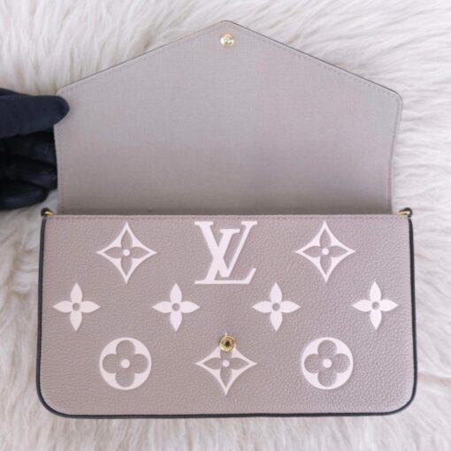 Louis Vuitton Felicie Pochette Turtle Dove Bicolor Full Set 15