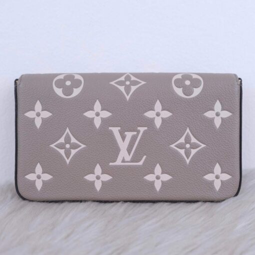 Louis Vuitton Felicie Pochette Turtle Dove Bicolor Full Set 4