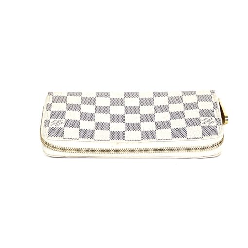 Louis Vuitton Damier Azur Canvas Zippy Wallet Beige 11