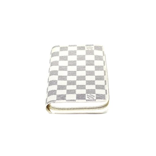 Louis Vuitton Damier Azur Canvas Zippy Wallet Beige - Image 9