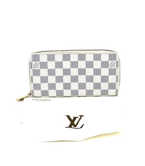 Louis Vuitton Damier Azur Canvas Zippy Wallet - Image 2