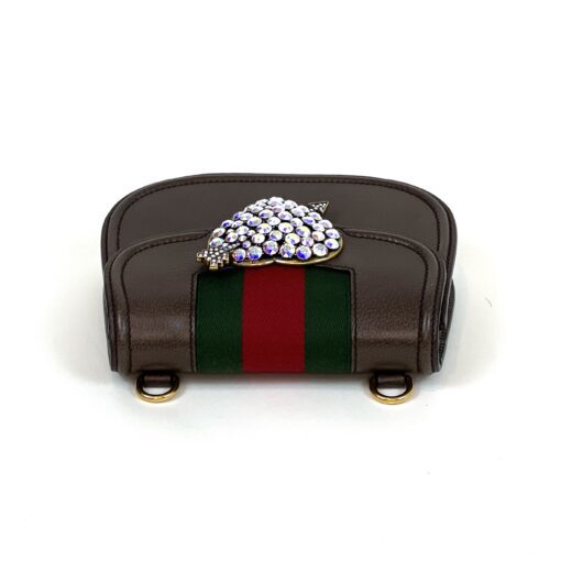 Gucci Small Linea Totem Bag Brown with Crystal Heart - Image 12