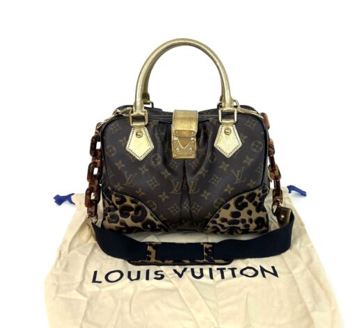 Louis Vuitton Adele Stephen Sprouse Limited Edition Satchel Monogram Leopard Gold 4