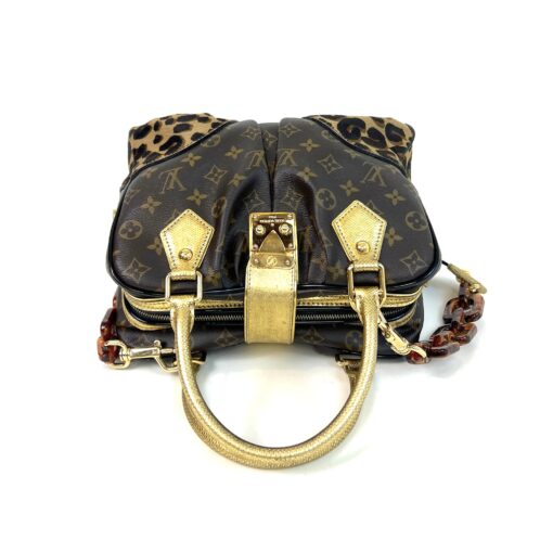 Louis Vuitton Adele Stephen Sprouse Limited Edition Satchel Monogram Leopard Gold 11