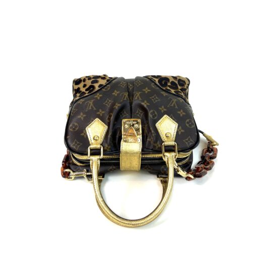 Louis Vuitton Adele Stephen Sprouse Limited Edition Satchel Monogram Leopard Gold - Image 12