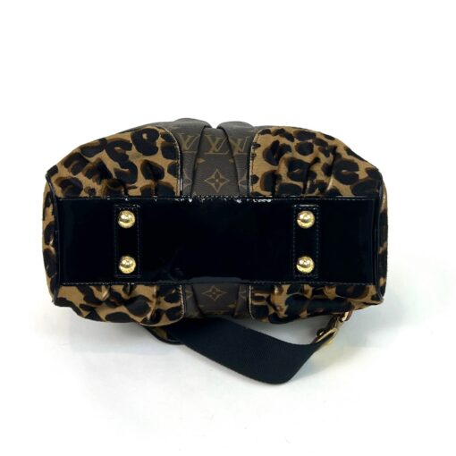 Louis Vuitton Adele Stephen Sprouse Limited Edition Satchel Monogram Leopard Gold - Image 13