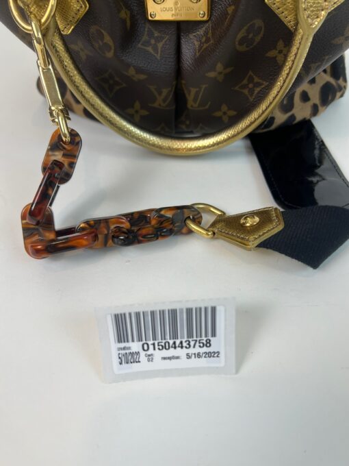 Louis Vuitton Adele Stephen Sprouse Limited Edition Satchel Monogram Leopard Gold 16