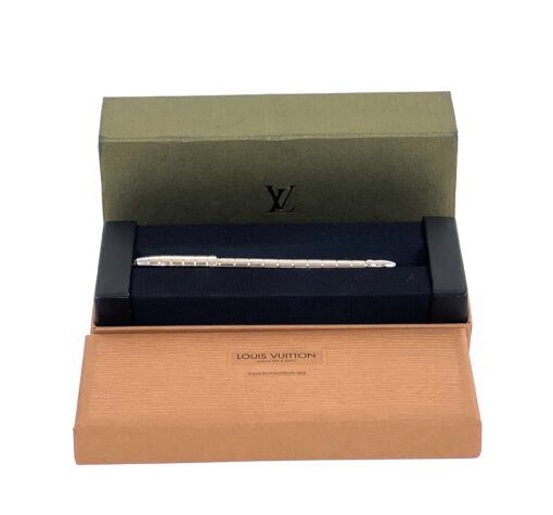 LOUIS VUITTON Stylo Agenda Silver Ballpoint Pen