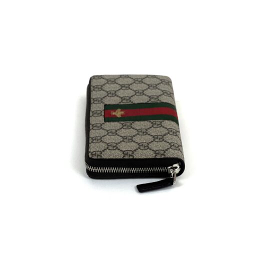 Gucci Supreme Monogram Zip Around Bee Wallet 5