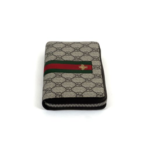 Gucci Supreme Monogram Zip Around Bee Wallet 6