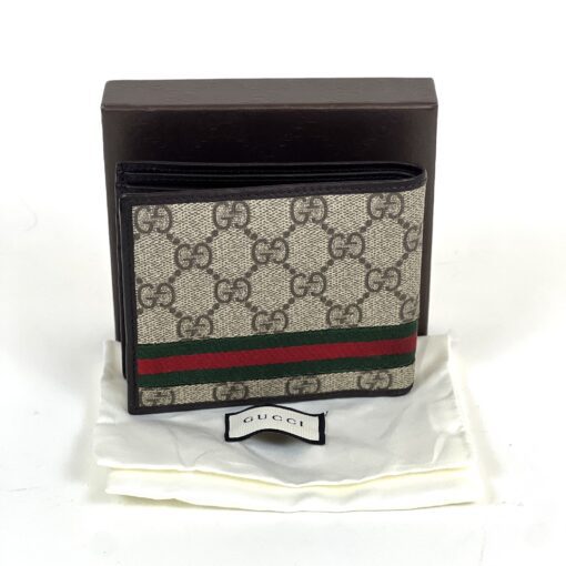 Gucci Supreme Web Bi-Fold Wallet 4