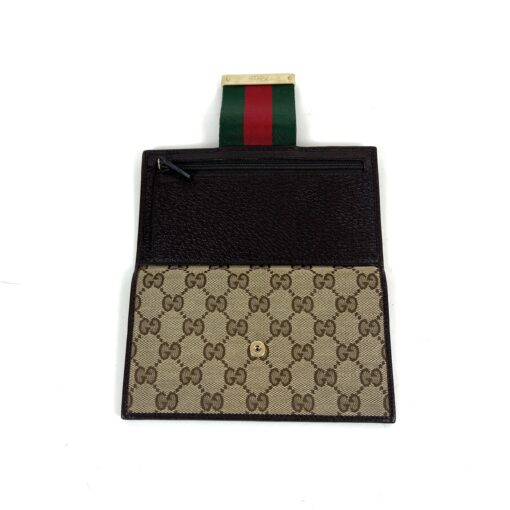 Gucci Logo Web Continental Wallet 8