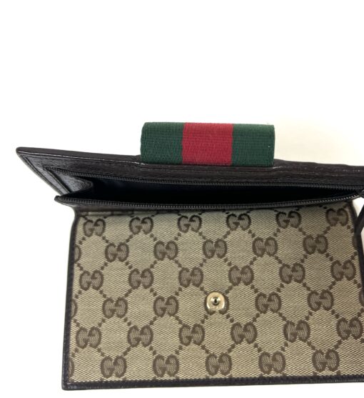 Gucci Logo Web Continental Wallet 10