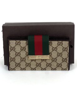 Gucci Logo Web Continental Wallet 2