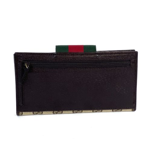 Gucci Logo Web Continental Wallet 3