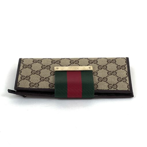 Gucci Logo Web Continental Wallet - Image 7