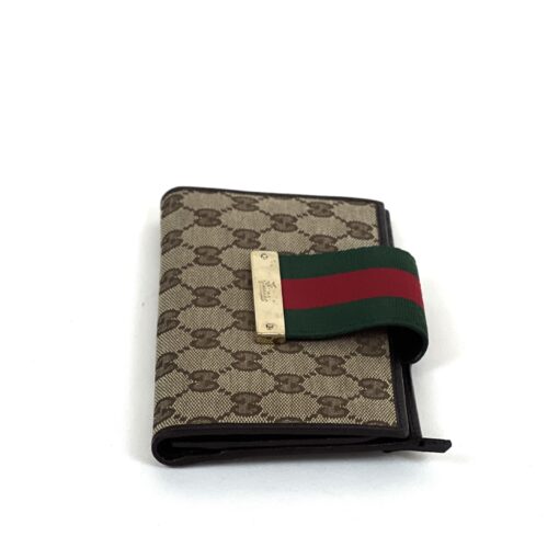 Gucci Logo Web Continental Wallet 5