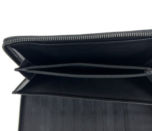 Gucci Guccissima Zip Around Long Wallet Black 10