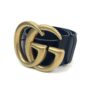 Gucci Marmont 3″ Extra Wide Black Leather Belt Double G Size 85 #1