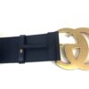 Gucci Marmont 3″ Extra Wide Black Leather Belt Double G Size 85 #2 10