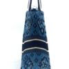 CHRISTIAN DIOR Canvas Embroidered Large Palm Tree Toile De Jouy Book Tote Blue Multicolor 6