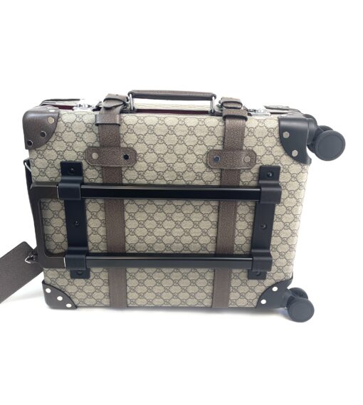 Gucci Supreme Monogram Globe-Trotter Carry-On Brown Limited Edition 7