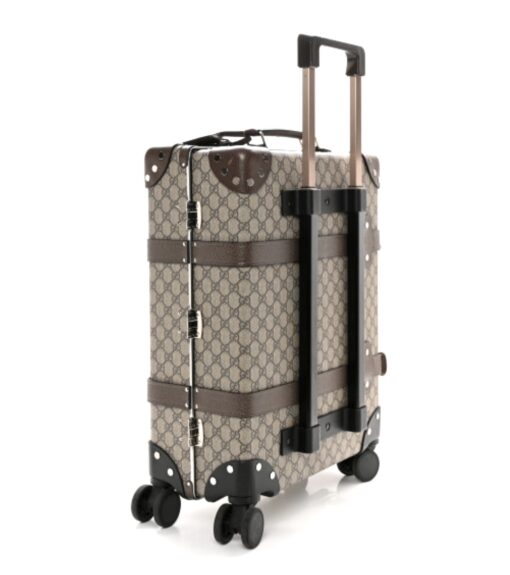 Gucci Supreme Monogram Globe-Trotter Carry-On Brown Limited Edition 3