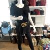 Gucci Marmont 3″ Extra Wide Black Leather Belt Double G Size 85 #2 4
