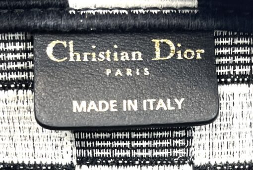 Christian Dior Large Book Tote Black and White Checkered 8