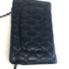 CHANEL Black Classic Wallet On Chain WOC Crossbody Lambskin SHW (Copy) 6