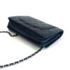 CHANEL Black Classic Wallet On Chain WOC Crossbody Lambskin SHW (Copy) 21