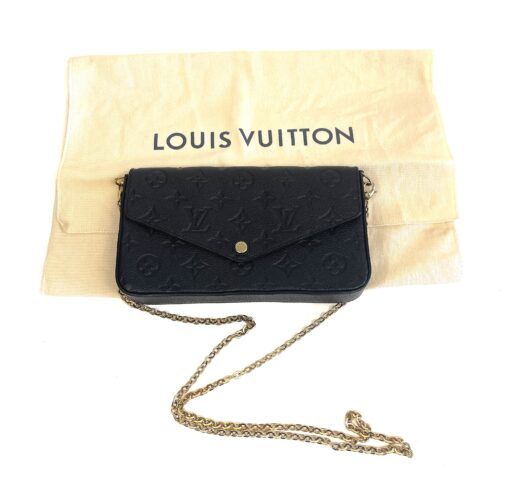 Louis Vuitton Black Empreinte Felicie Crossbody With 2 Inserts 24