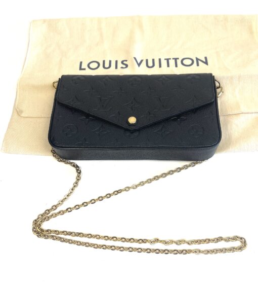 Louis Vuitton Black Empreinte Felicie Crossbody With 2 Inserts 23