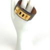 Hermes Collier de Chien 24 Bracelet Brown Gold Hardware T1 3