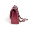 Chanel Caviar Quilted Jumbo Double Flap Deep Red Silver Series 14 11