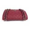Chanel Caviar Quilted Jumbo Double Flap Deep Red Silver Series 14 23