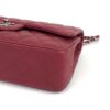 Chanel Caviar Quilted Jumbo Double Flap Deep Red Silver Series 14 22