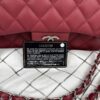 Chanel Caviar Quilted Jumbo Double Flap Deep Red Silver Series 14 16